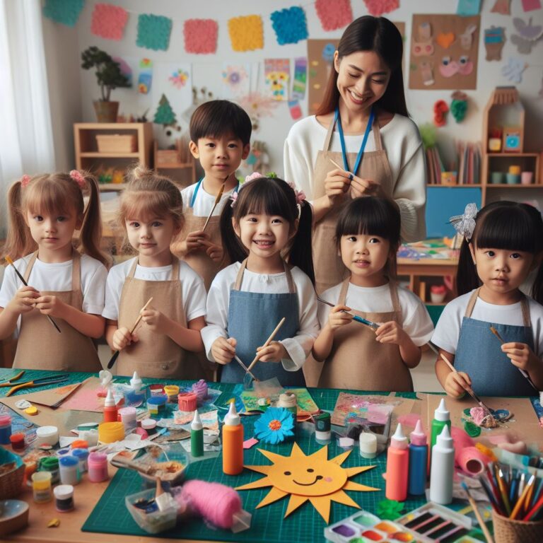 Basteln mit Kita-Kindern